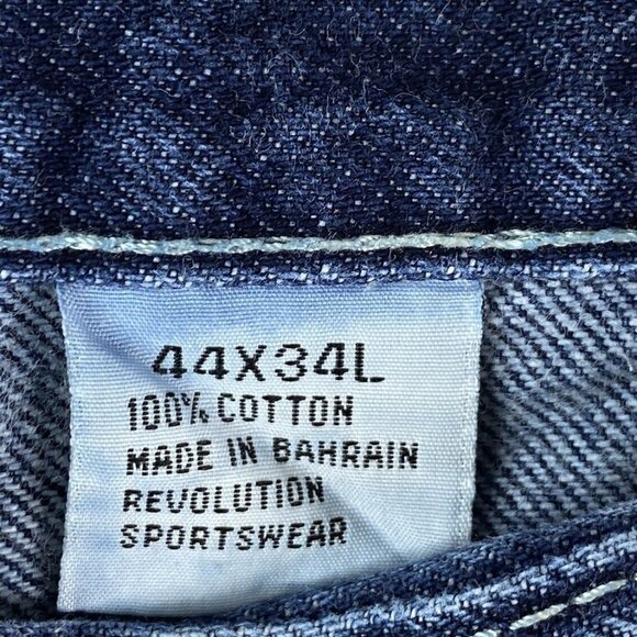 Hedz Up Jeans Avewear Mens Carpenter 44x34 Real 40x32.5 Baggy Loose Hip Hop 90’s - Picture 11 of 16